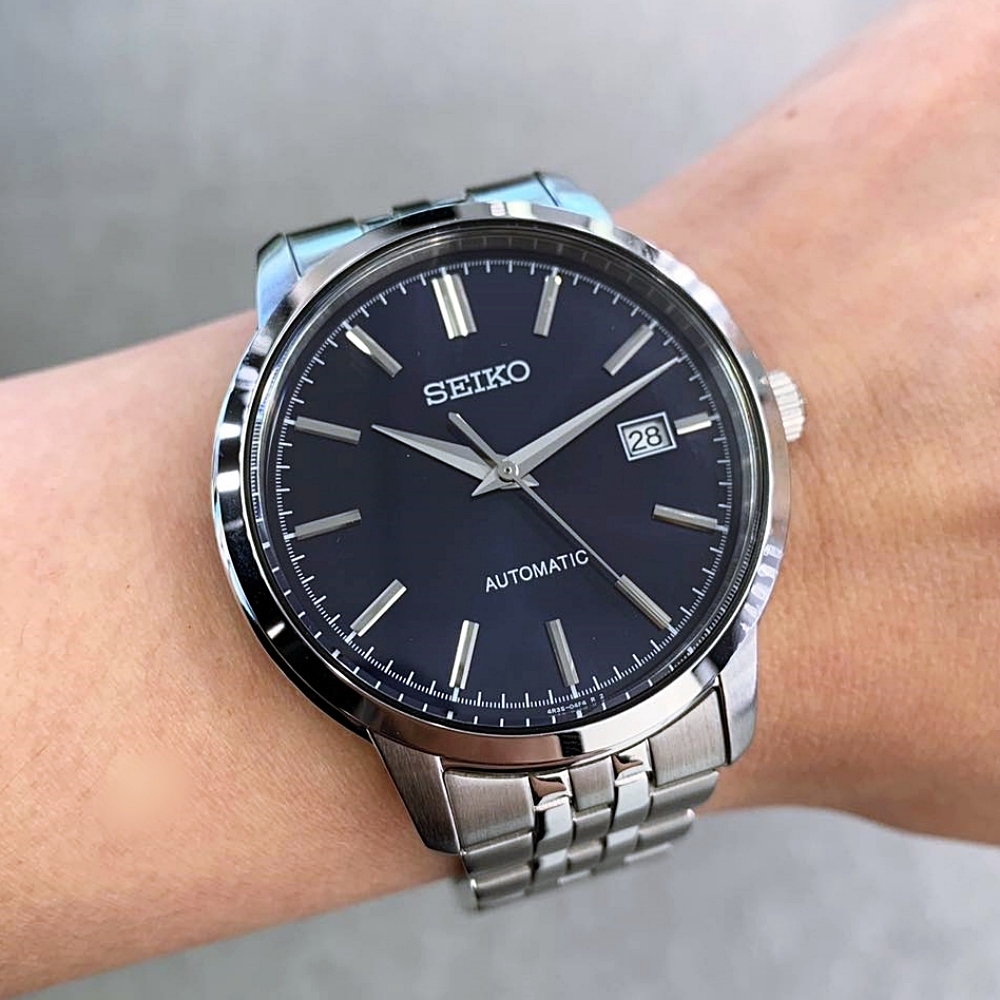 세이코 SEIKO 오토매틱 클래식 청판 SRPH87 남성 손목 캐주얼 드레스 시계 - 상세 이미지 5