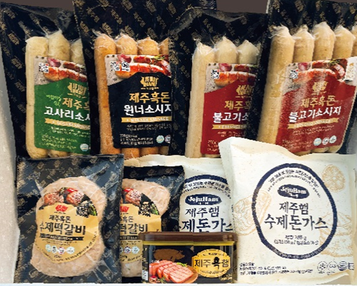 제주특산물 제주햄 제주흑돈 소시지 돈까스 떡갈비 함박스테이크 명절선물 세트 이미지 6