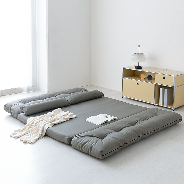 앰보 4인 좌식 소파베드 B형 그레이 8422.5793