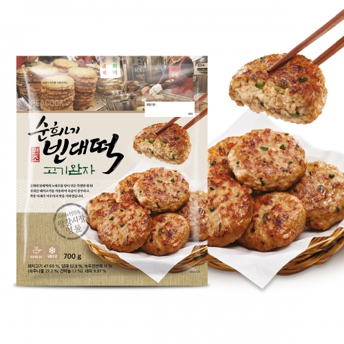 피코크 순희네 녹두 빈대떡 (200g x 2개입) 3개 명절전 부침개 : 신세계푸드 본사직영몰