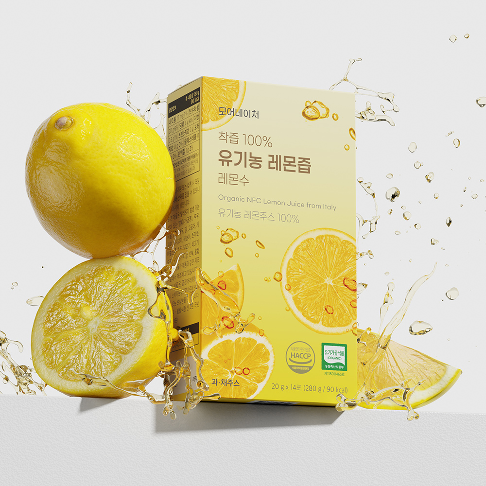 모어네이처 착즙 100% 유기농 레몬즙 레몬수 20g 14포, 5개 - 상세 이미지 3