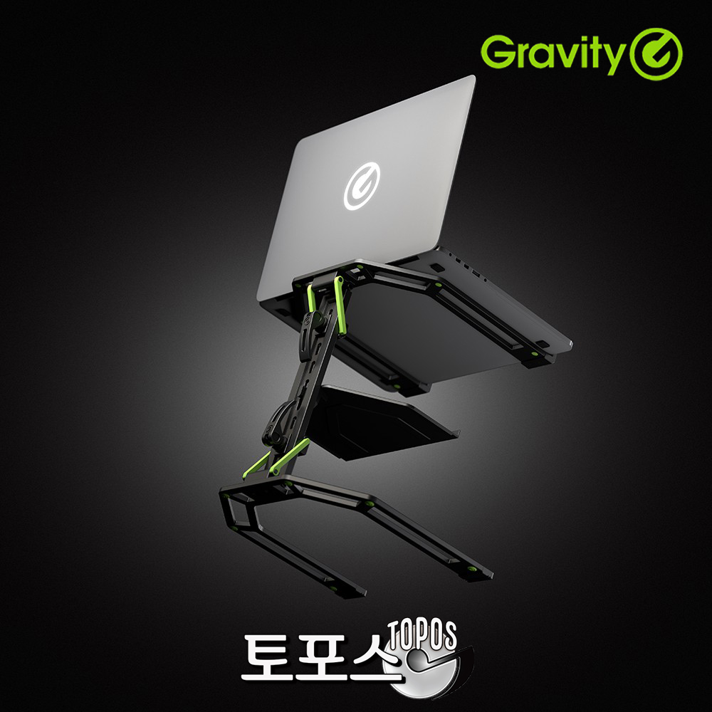 GRAVITY 그래비티 GLTS01B 랩탑 컨트롤러 스탠드 노트북 스탠드 : 토포스