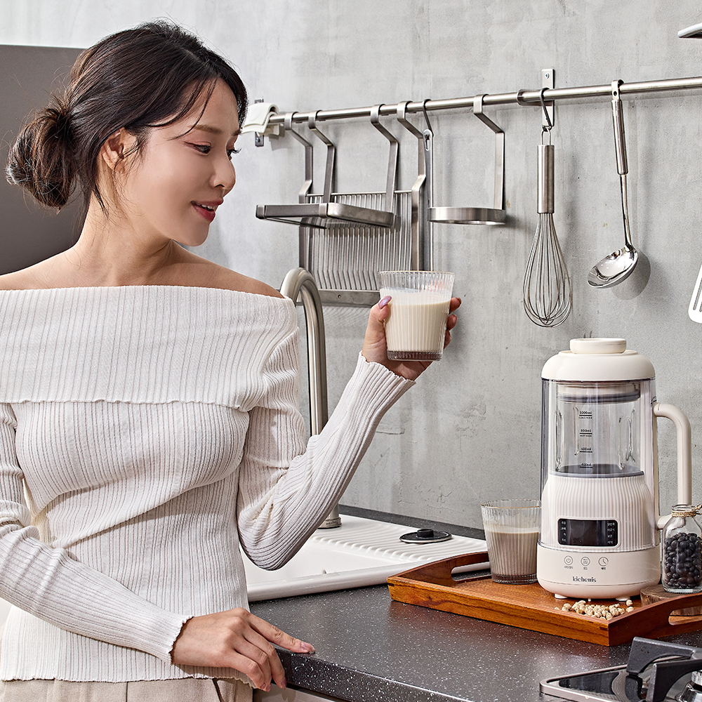 키치니스 두유제조기 콩물 가정용 이유식 죽 메이커 1000ml
