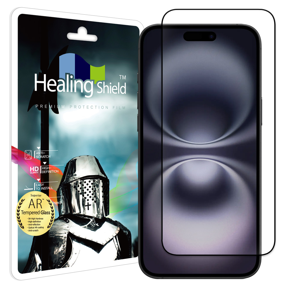 휴대폰 3D 풀커버 AR 고화질 강화유리 액정보호필름 아이폰16 플러스, 1매입