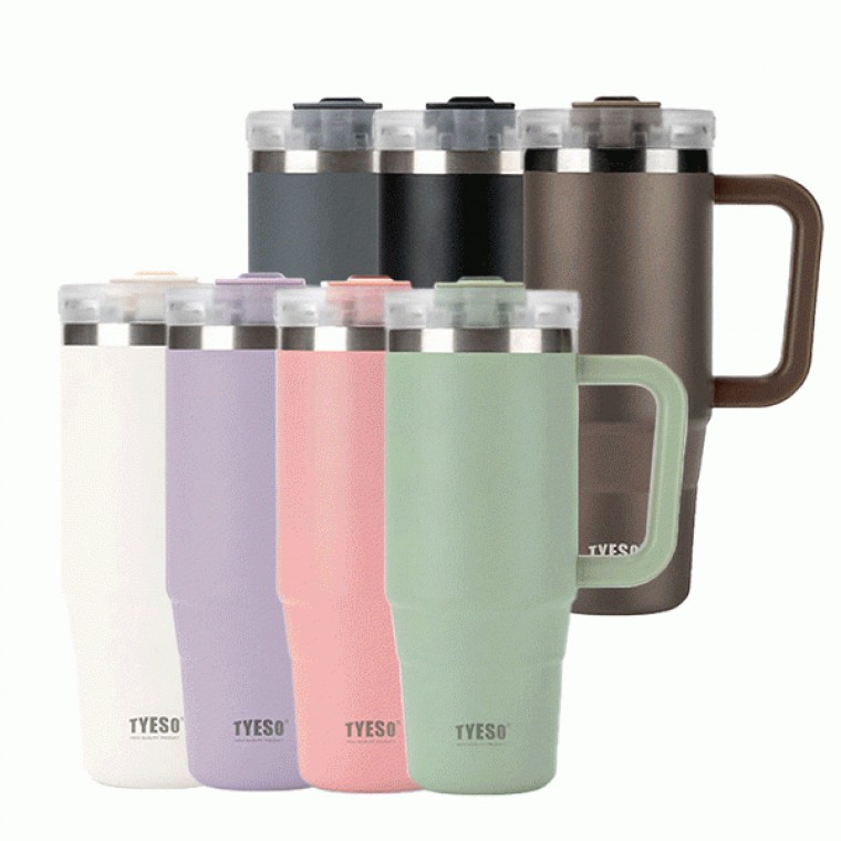 TYESO 이중진공 보온보냉 데일리 스텐 텀블러 900ml - 상품 이미지