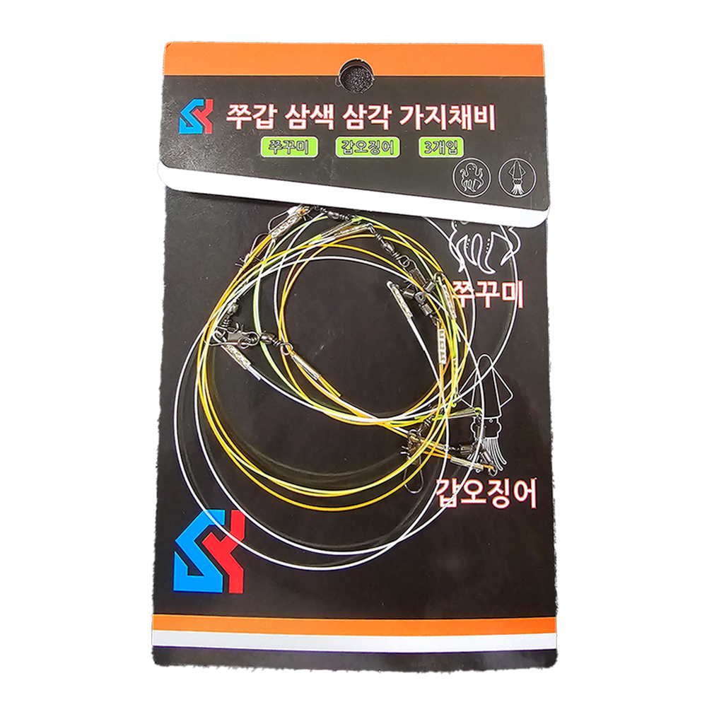 쭈꾸미 가지 채비 갑오징어 삼색 삼각 유동 쭈갑 가지줄 문어 선상 낚시 이미지 6