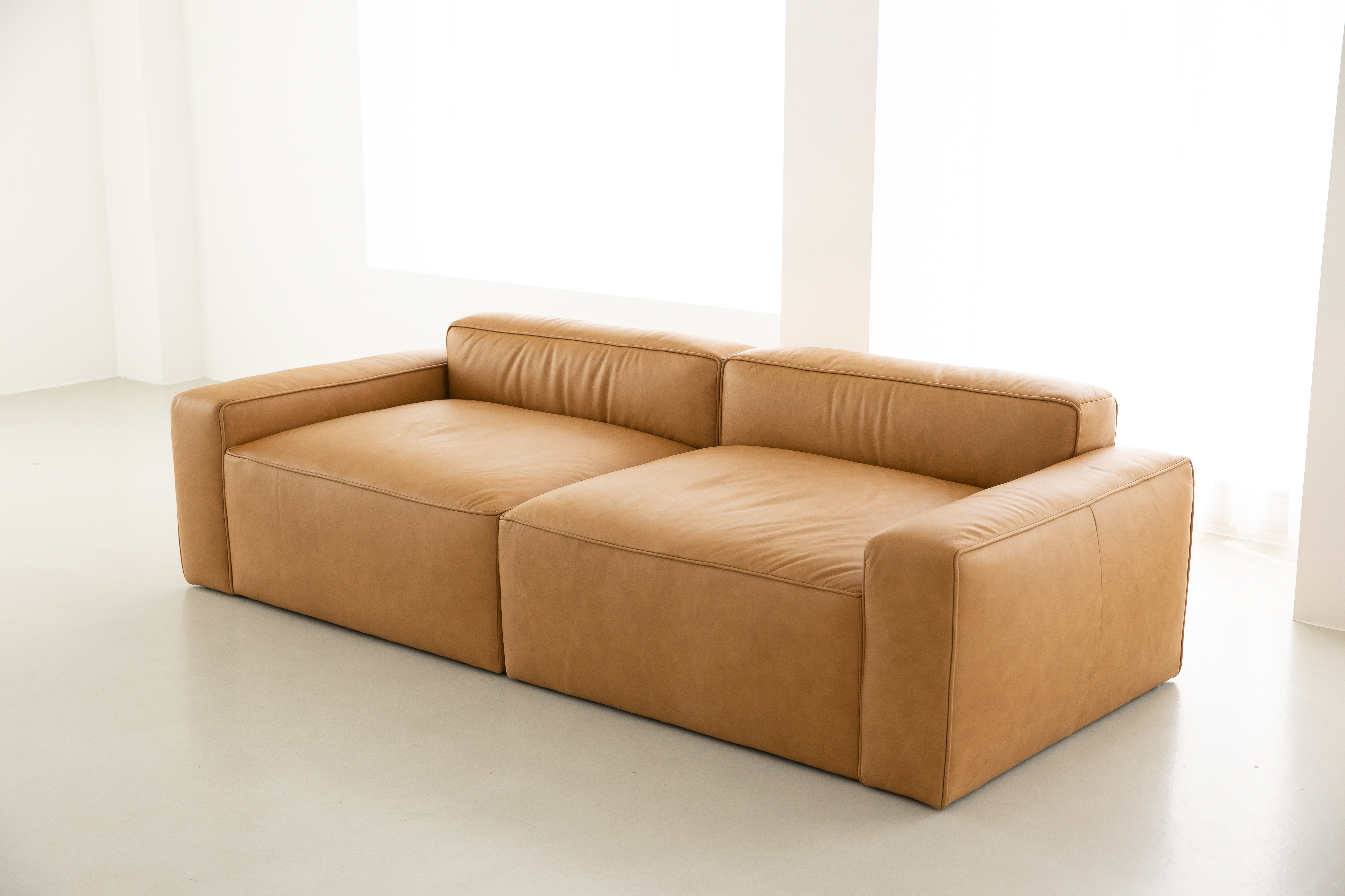 PH1 이태리 내추럴 통가죽 천연면피 소가죽소파 전체가죽 A+B+A 5인소파