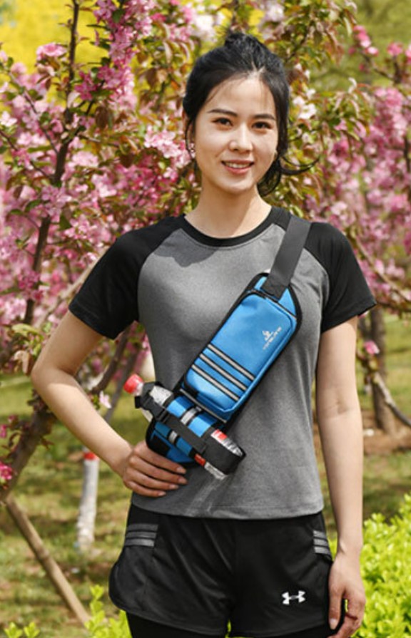 러닝벨트물통 운동 조깅 등산 물병 힙색 방수 이미지 8