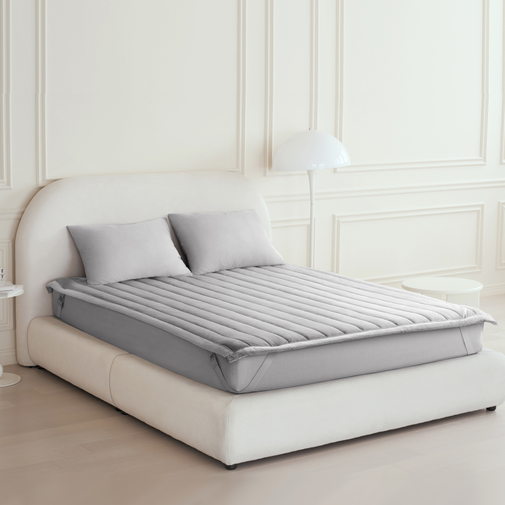 [네이버 단독] 프랑떼 극세사 이불세트 침대패드+차렵이불 겨울 고밀도 침구세트 SS