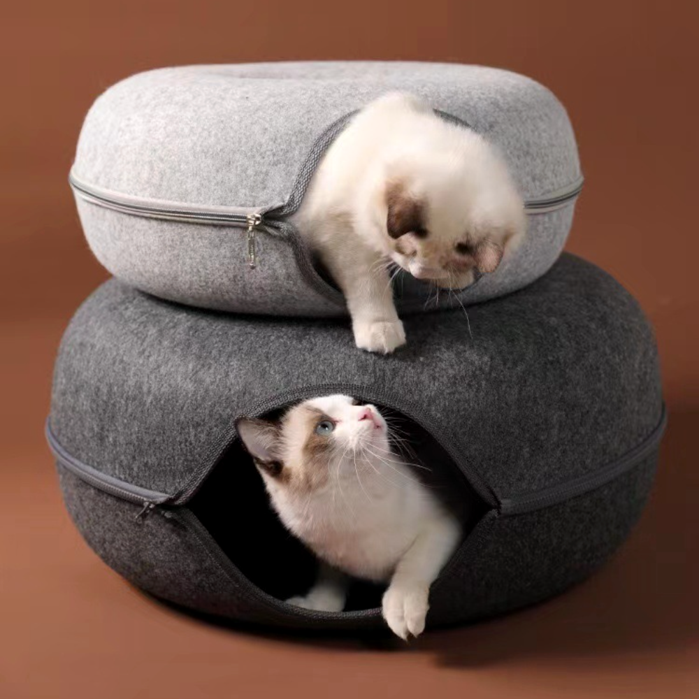 고양이 숨숨집 하우스 동굴집 애견 사계절 터널 텐트 중형