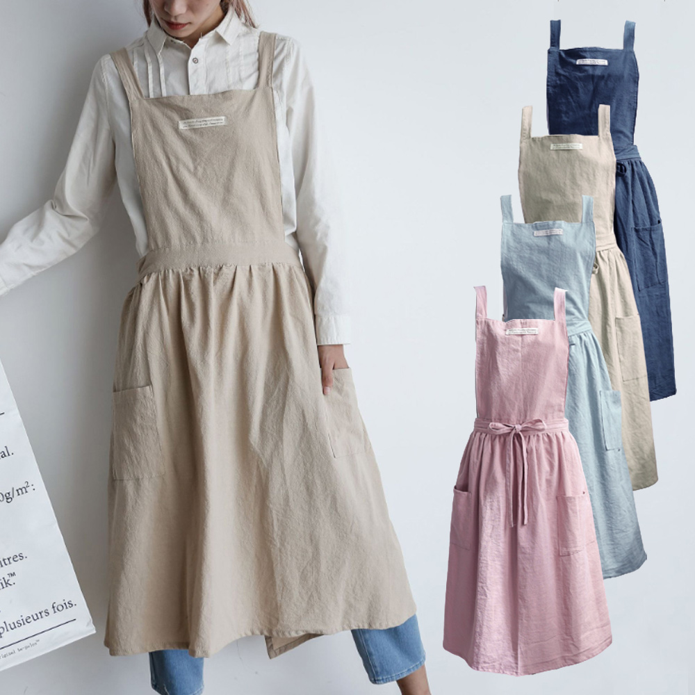 길이조절 H형 앞치마 생활방수 캠핑 애견미용 보육교사 미용사 H앞치마