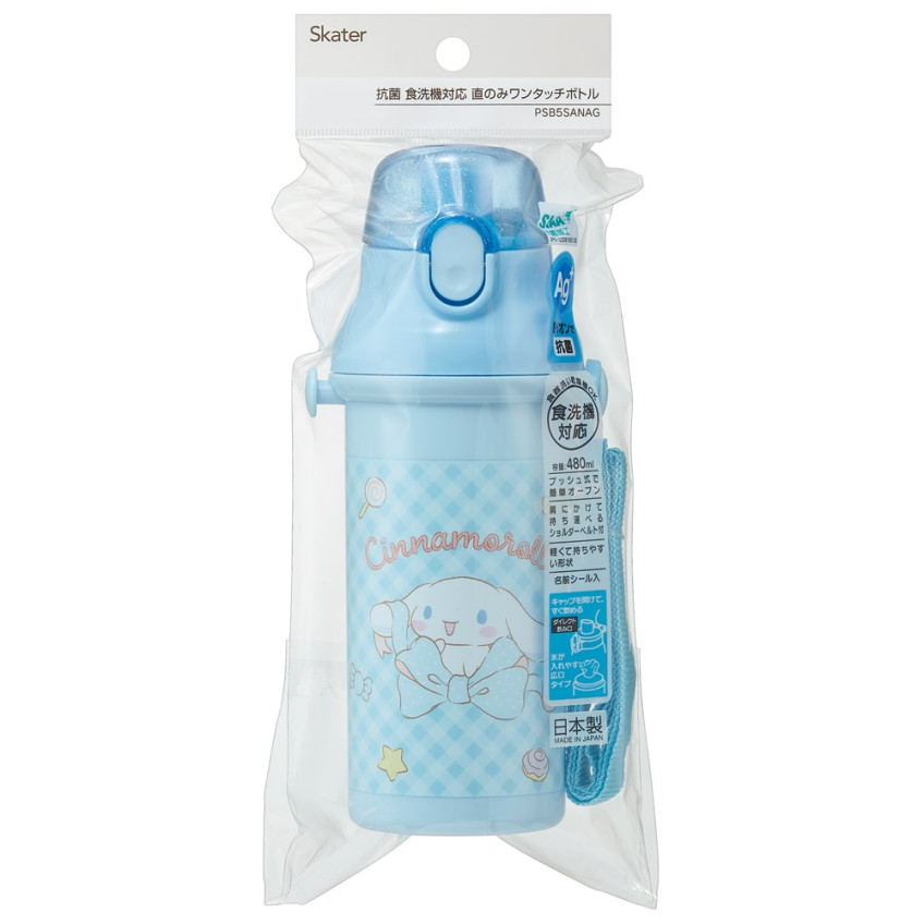 스케이터 산리오 시나모롤 큰 리본 캐릭터 원터치 다이렉트 보틀 480ml PSB5SANAG - 주방·식기 - 하카타몰