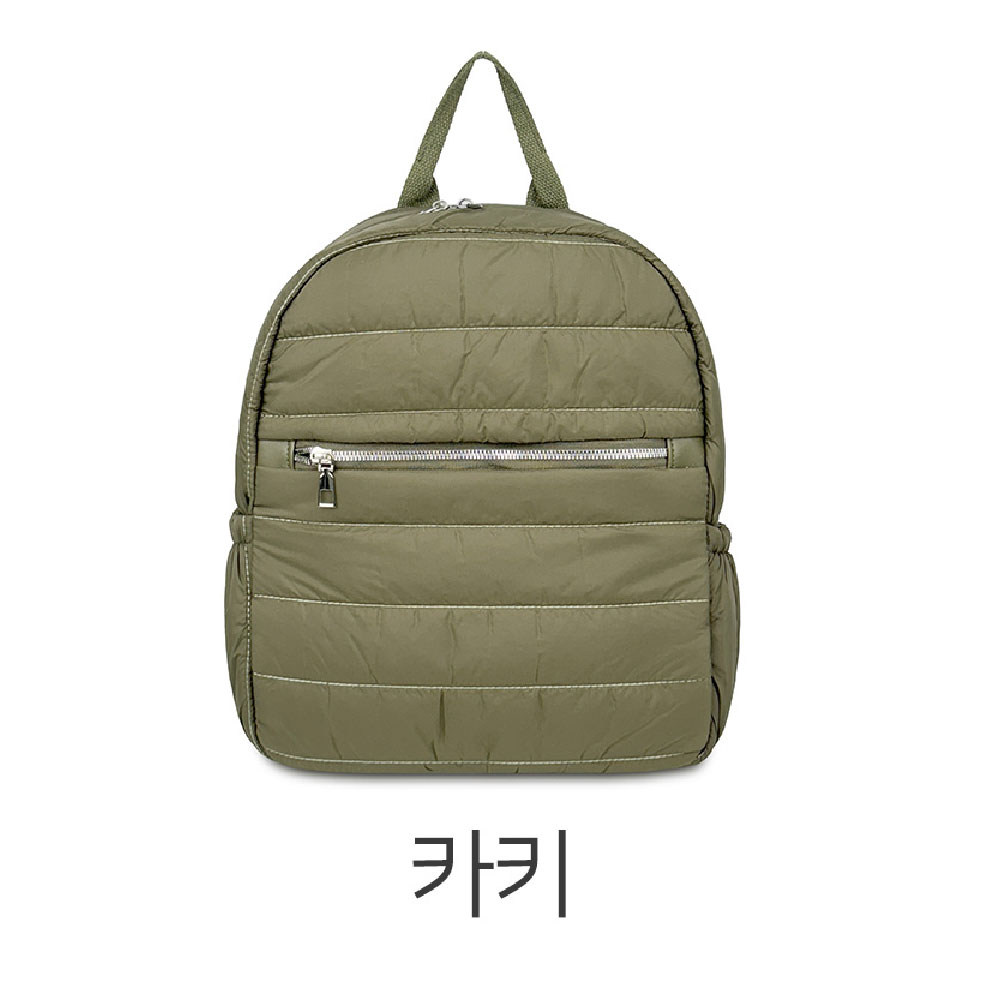 가벼운 미디엄 패딩 백팩 나들외 외출 아담한 경량 백팩 엄마 할머니 등에메는 가방 이미지 6