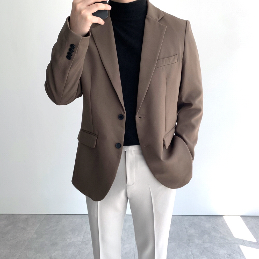 남자블레이저 정장마이 빅 사이즈 자켓 - 상품 이미지