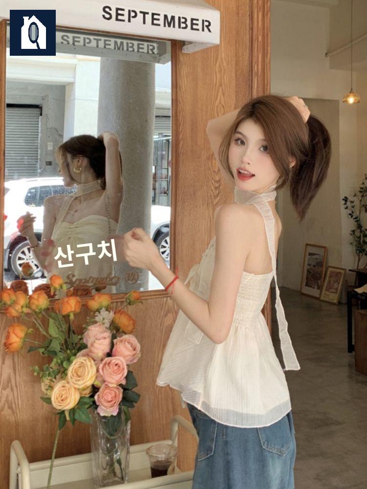 러닝 여성 여름 셔츠 캐미솔 이미지 6