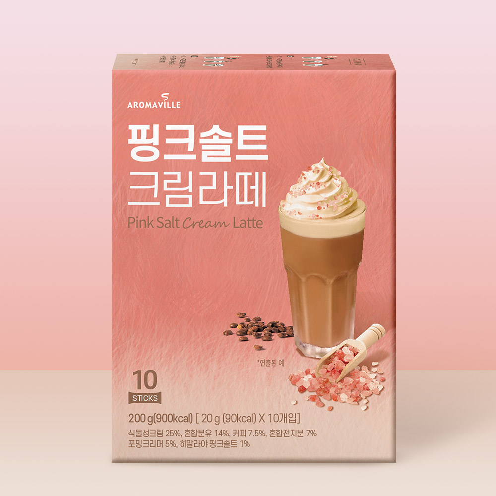 아로마빌 핑크솔트 크림 라떼 10입 - 상세 이미지 5