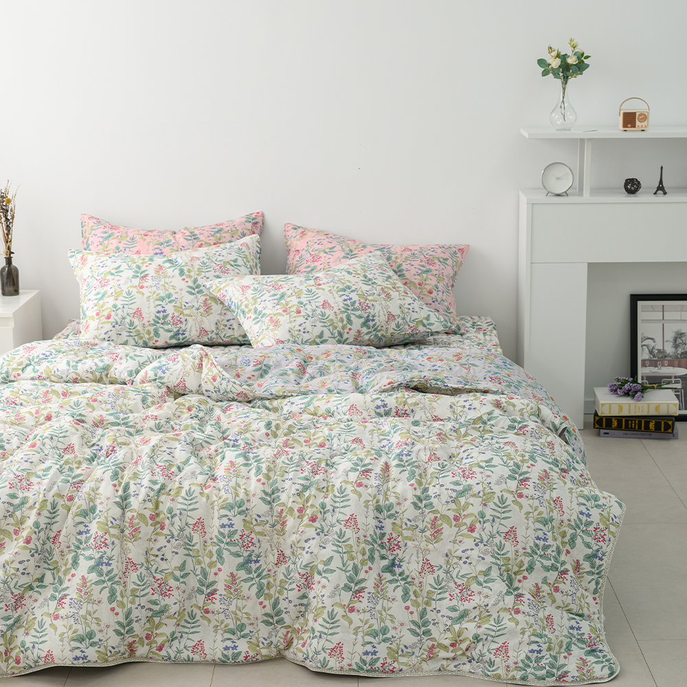 모달이불 플라워패턴 알러지케어 고밀도 모달 100% SS Q 사계절침구