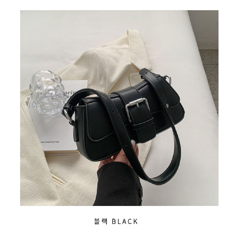 귀여운 덮개형 벨티드 미니 크로스백 여자 핸드폰 지갑 가방 캐주얼 핸드백 작은가방 - 상세 이미지 5