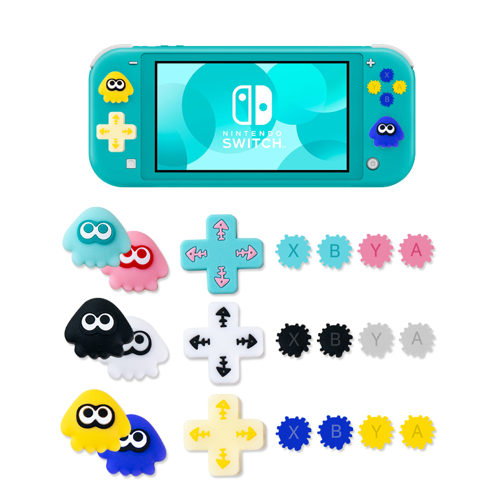닌텐도 스위치 라이트 오징어 스틱 버튼 커버 아키토모