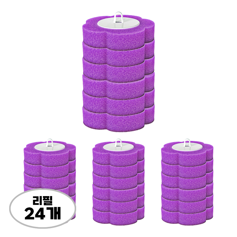 스파클리 일회용 변기크리너 청소솔 핸들+디스펜서+리필 세트 이미지 6