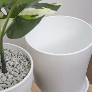 흰색 플라스틱 화분 가벼운 대형 화분 거실 빈 화이트 1호 실사용 후기 | 효과 있을까? - 상품 이미지 4