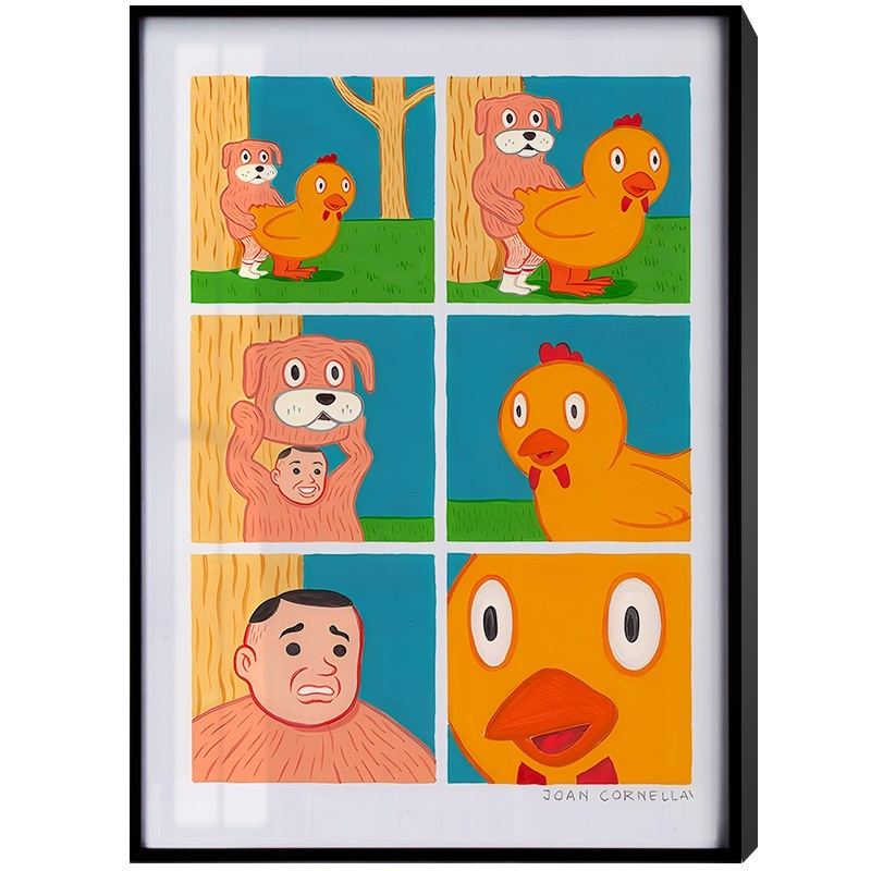 해학적인 유쾌한 그림 액자 조안 코넬라 아티스트 - 상세 이미지 5