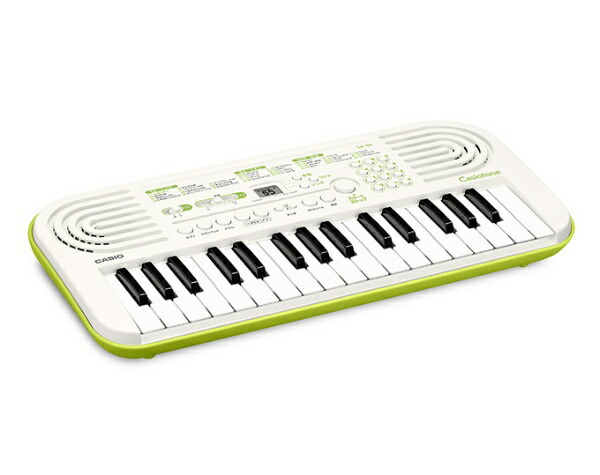 카시오 CASIO 미니 키보드 미디 건반 32키 SA-50 화이트 그린 - 상세 이미지 3