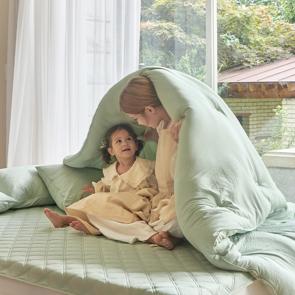 쁘리엘르 퓨어 저소음 알러지케어 사계절 겨울 차렵이불 SS