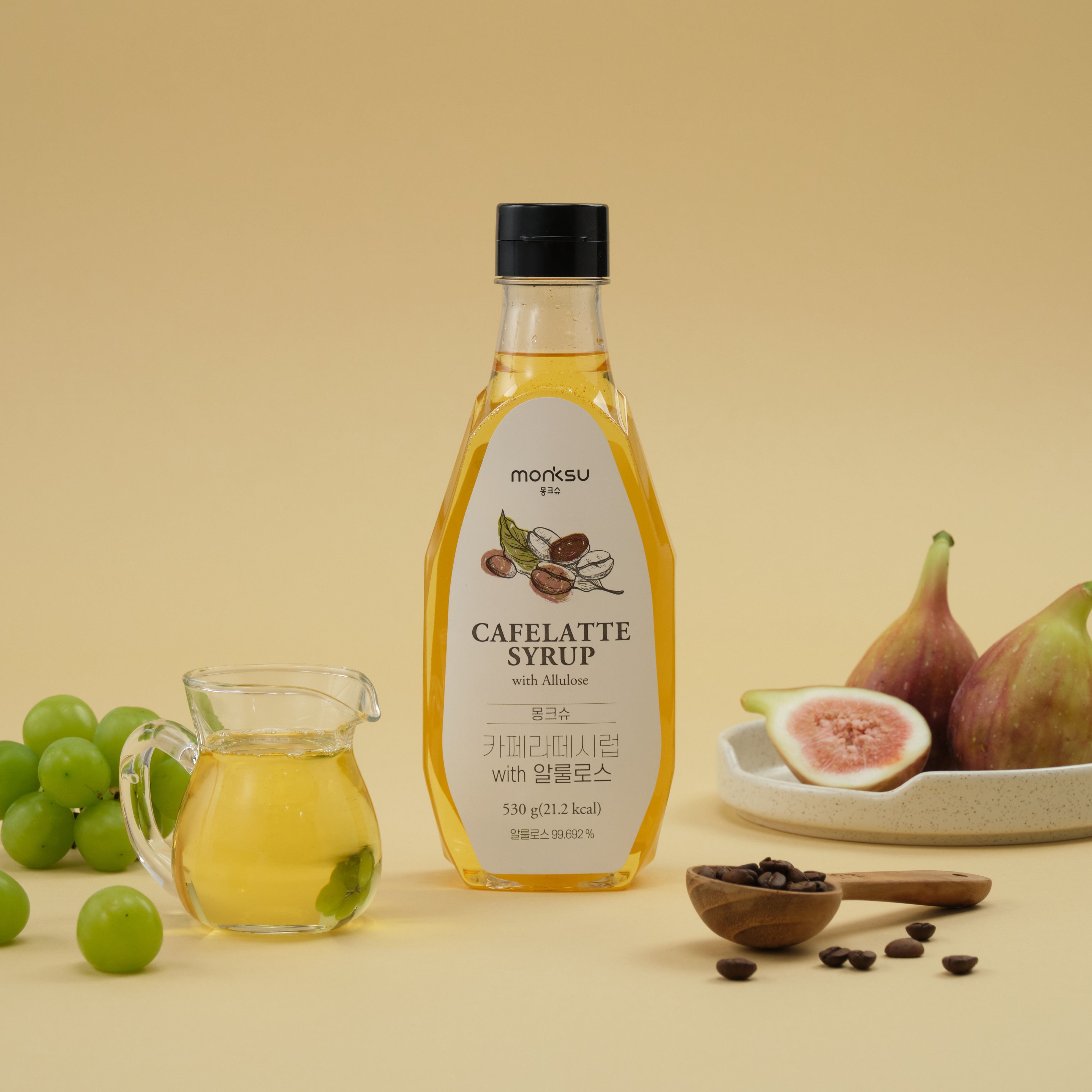 몽크슈 무설탕 카페라떼 커피 시럽 530g 슈가프리 알룰로스