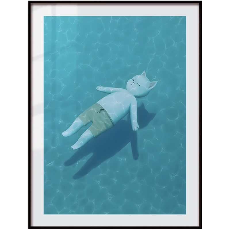 Yokoteen 요코틴 포스터 액자 그림 바다 서핑 - 상품 이미지