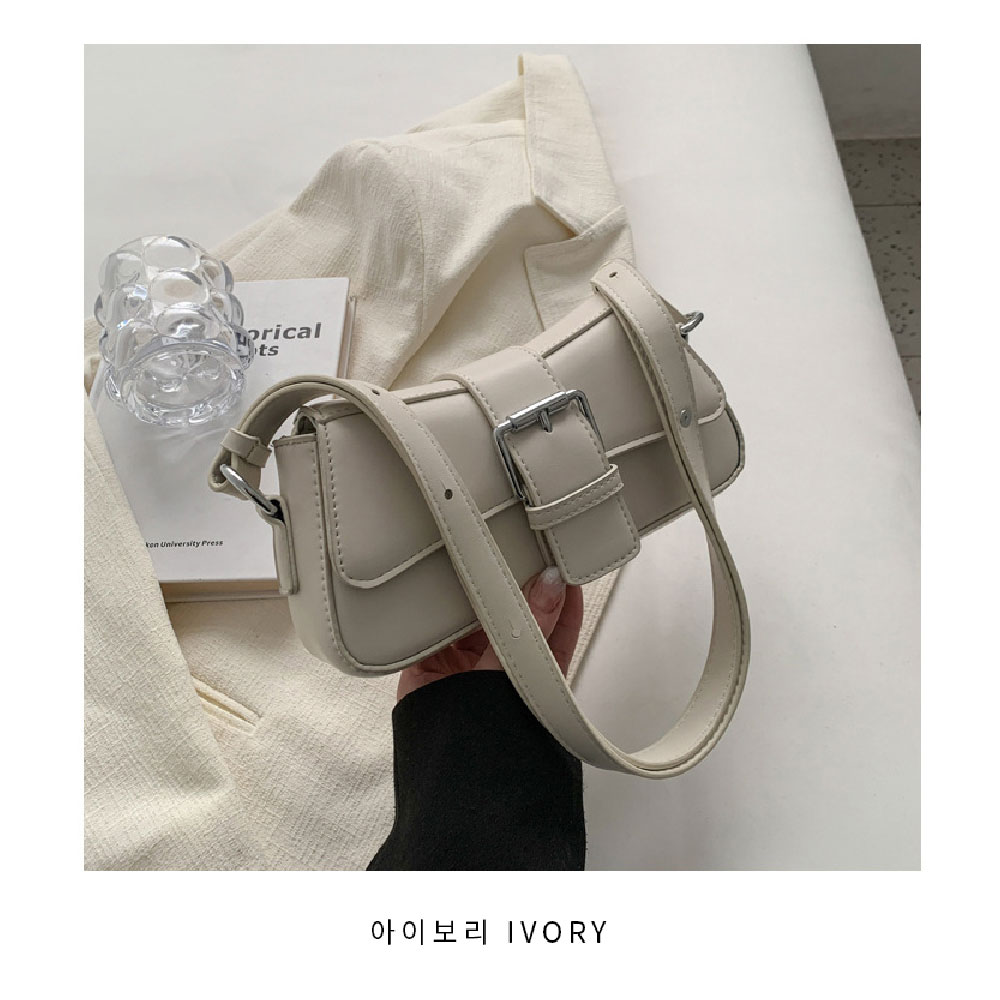 귀여운 덮개형 벨티드 미니 크로스백 여자 핸드폰 지갑 가방 캐주얼 핸드백 작은가방 - 상세 이미지 2