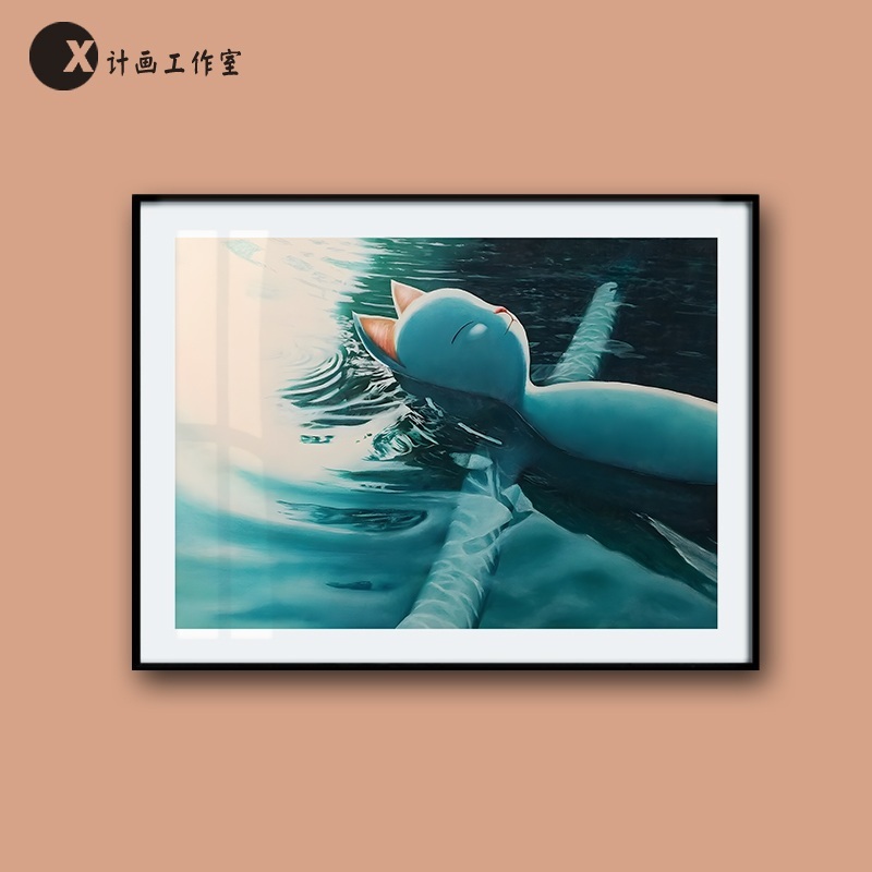 Yokoteen 요코틴 포스터 액자 그림 바다 서핑 - 상세 이미지 4
