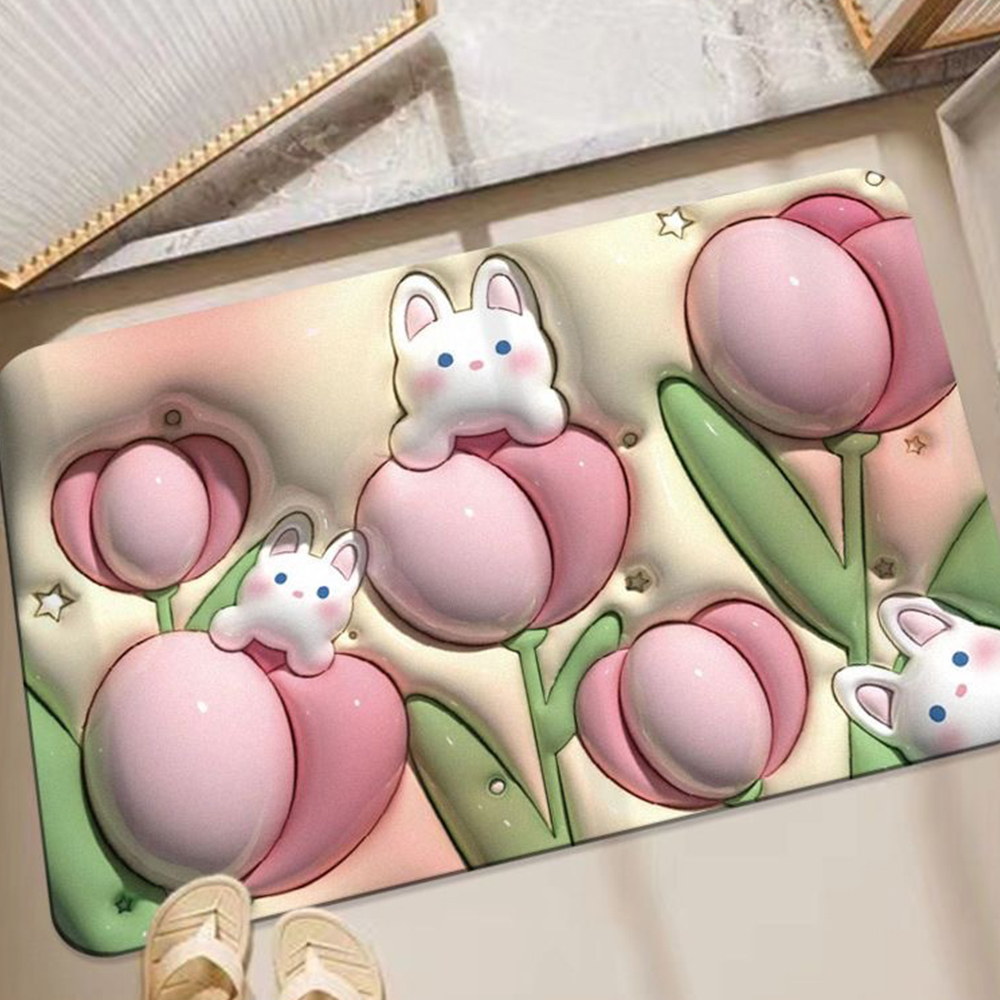 포유렐라 포유매트 3D 애니멀 규조토 발매트 자취방 원룸 집들이선물 - 상세 이미지 3