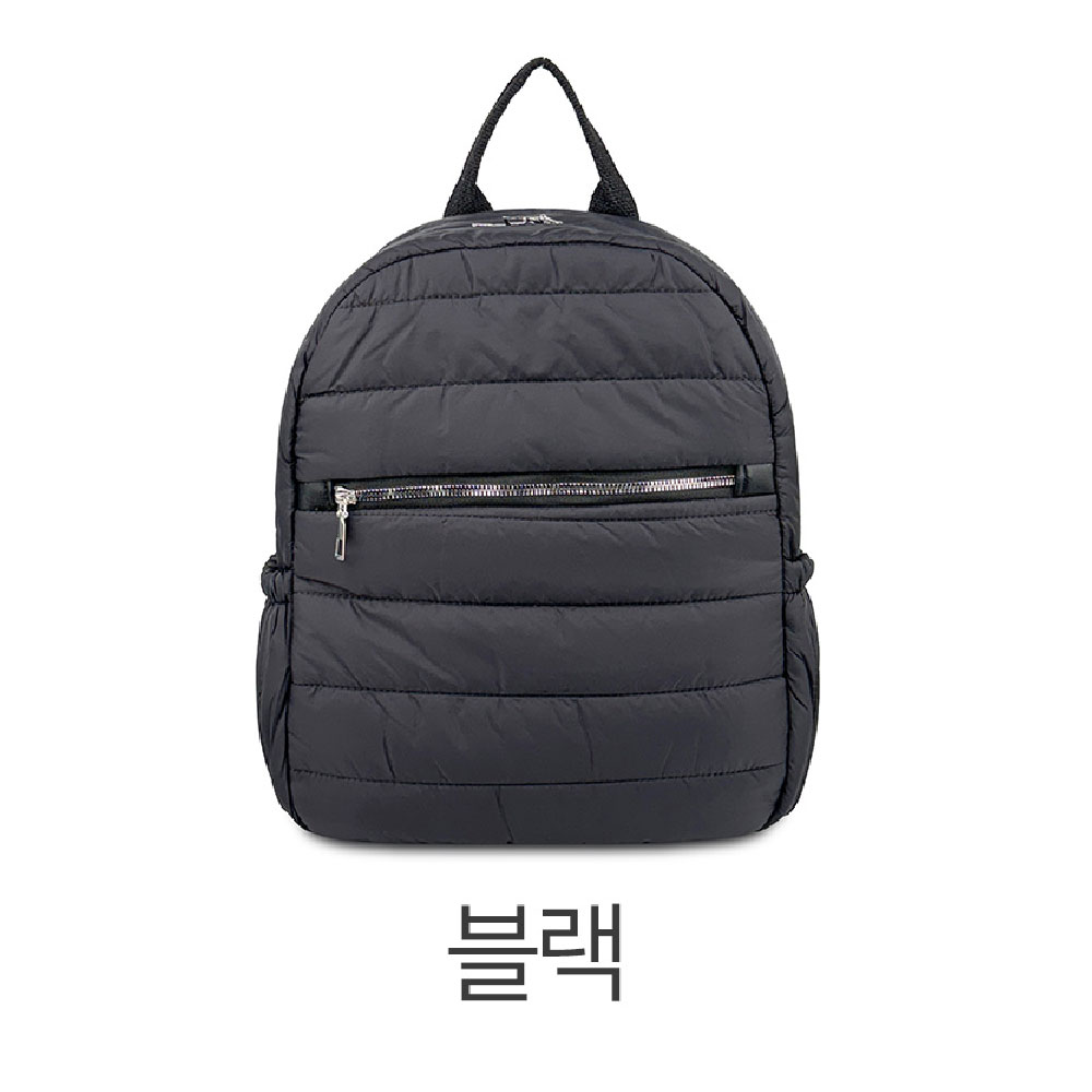 가벼운 미디엄 패딩 백팩 나들외 외출 아담한 경량 백팩 엄마 할머니 등에메는 가방 - 상세 이미지 2