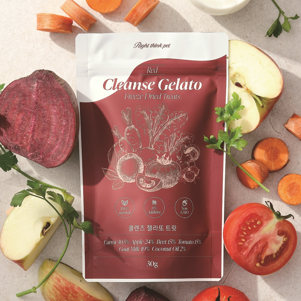 사계바이트 강아지 동결건조채소 비건간식 베지믹스 야채간식 클렌즈 레드, 30g, 1개 제품 이미지