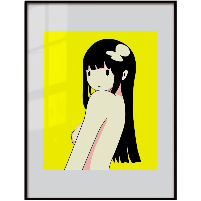 Amano Jian 아마노 켄 소녀 아티스트 인테리어 그림 액자 - 상세 이미지 5