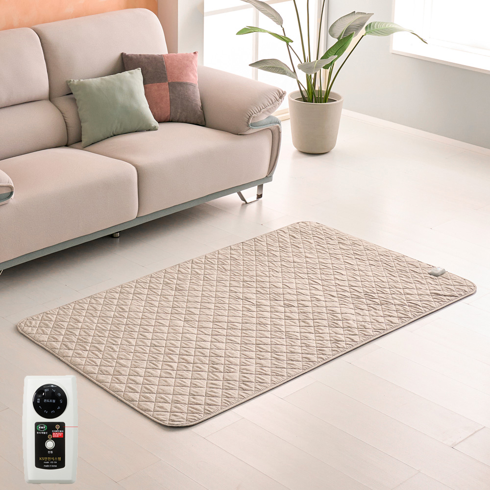 전기요 장판 탄소매트 EMF 전자파안심 쇼파 바닥 베이지 싱글