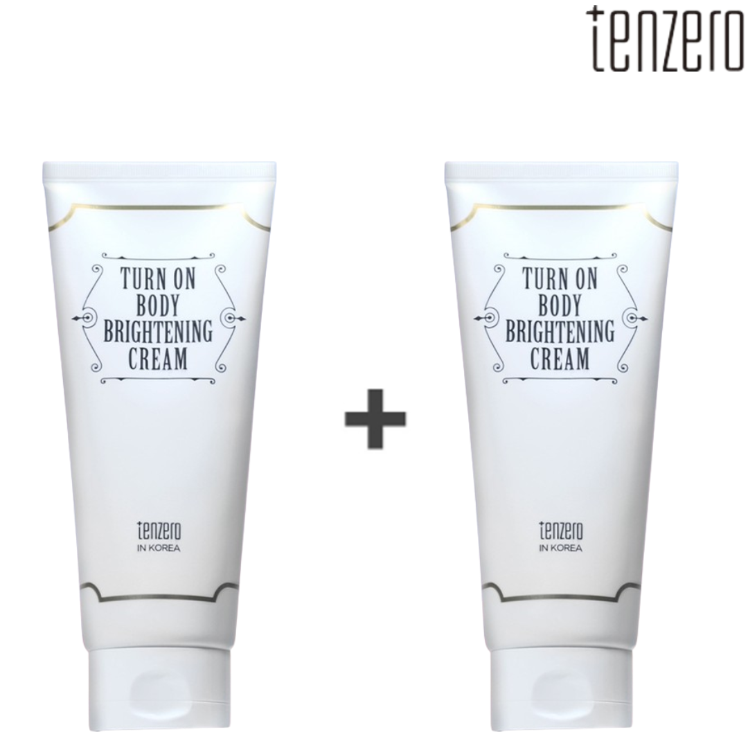 텐제로 턴온 바디 브라이트닝 크림 180ml 1+1 미백 주름 화이트닝 톤업 밝은 피부 - 상품 이미지
