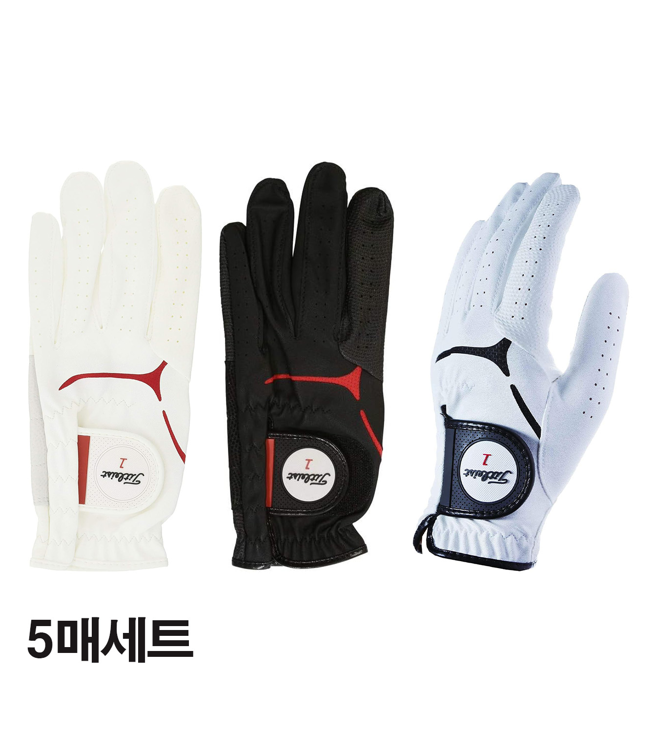 타이틀리스트 재팬 기능성 남성골프장갑 TG39 왼손용 5매세트 일본직구