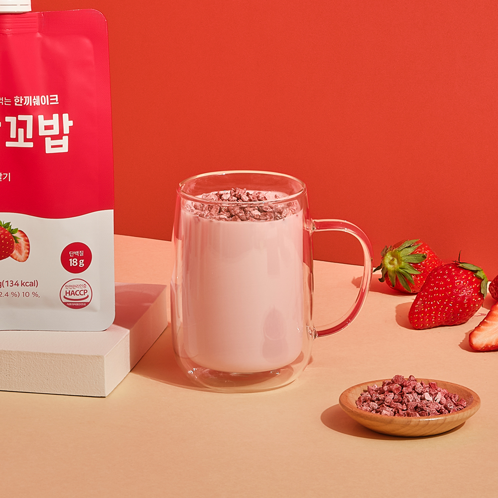 심으뜸 꼬박꼬밥 식사대용 쉐이크 딸기맛, 7포, 1개 - 상세 이미지 2