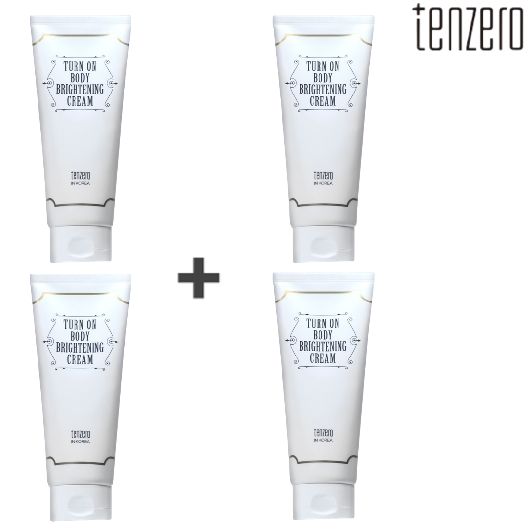 텐제로 턴온 바디 브라이트닝 크림 180ml 2+2 미백 주름 화이트닝 톤업 밝은 피부 - 상품 이미지