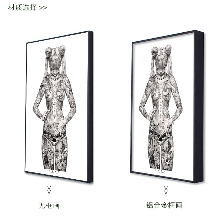 타투샵 문신샵 인테리어 소품 액자 그림 - 상세 이미지 5