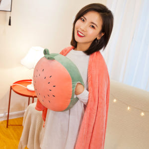 스토리빙 과일 쿠션 무릎 담요 당근 솔직 후기 | 실제 배치 사진 포함 - 상품 이미지 2