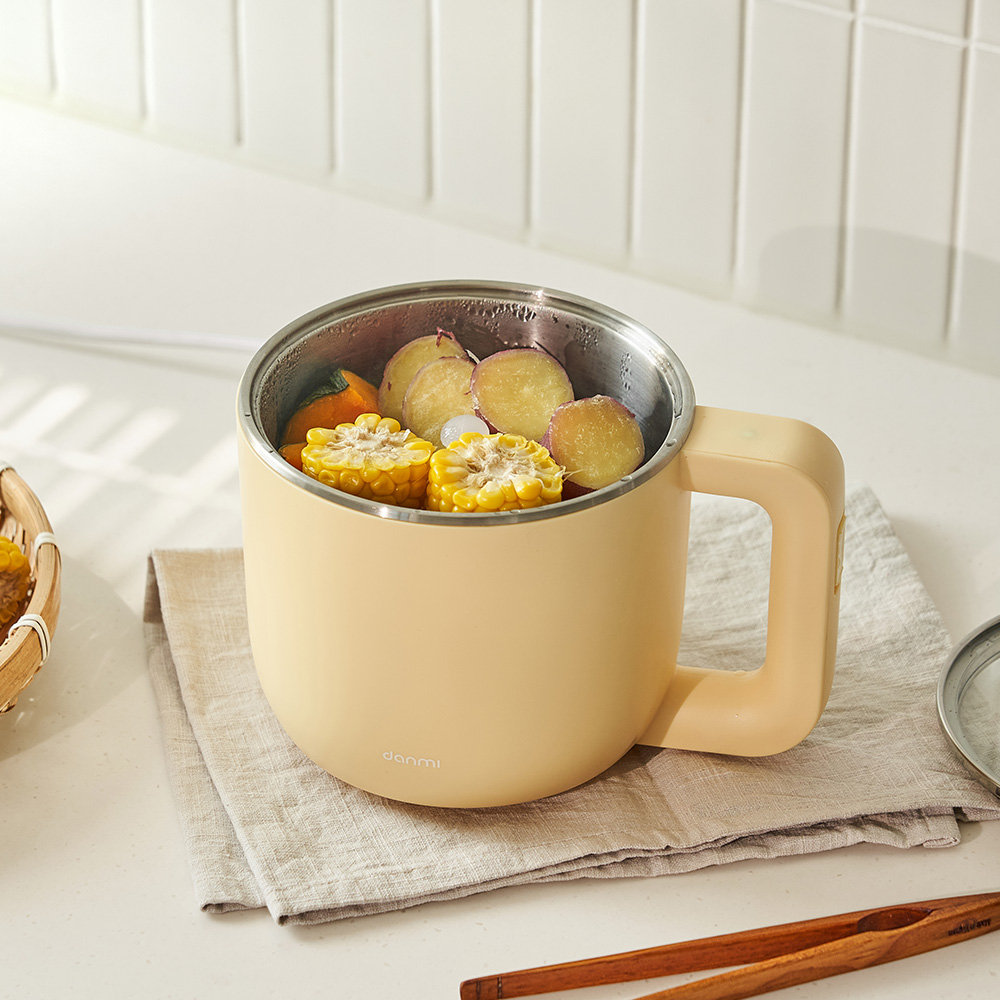 단미 라면포트 전기포트 멀티쿠커 여행용 캠핑용 샤브샤브 전골냄비 1L EK05