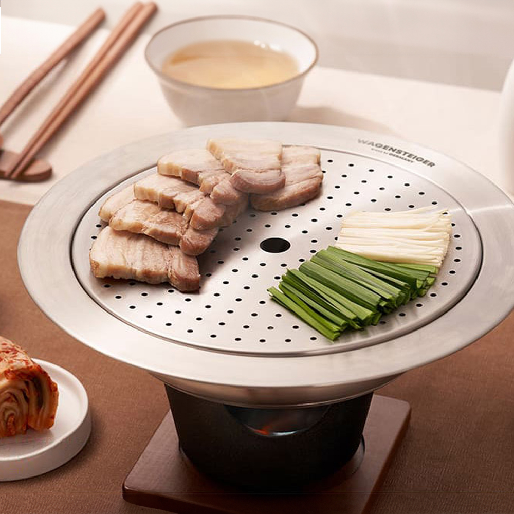바겐슈타이거 IH 인덕션 스티머 스텐 찜판 찜냄비 스팀워머 찜기 24cm - 상세 이미지 5
