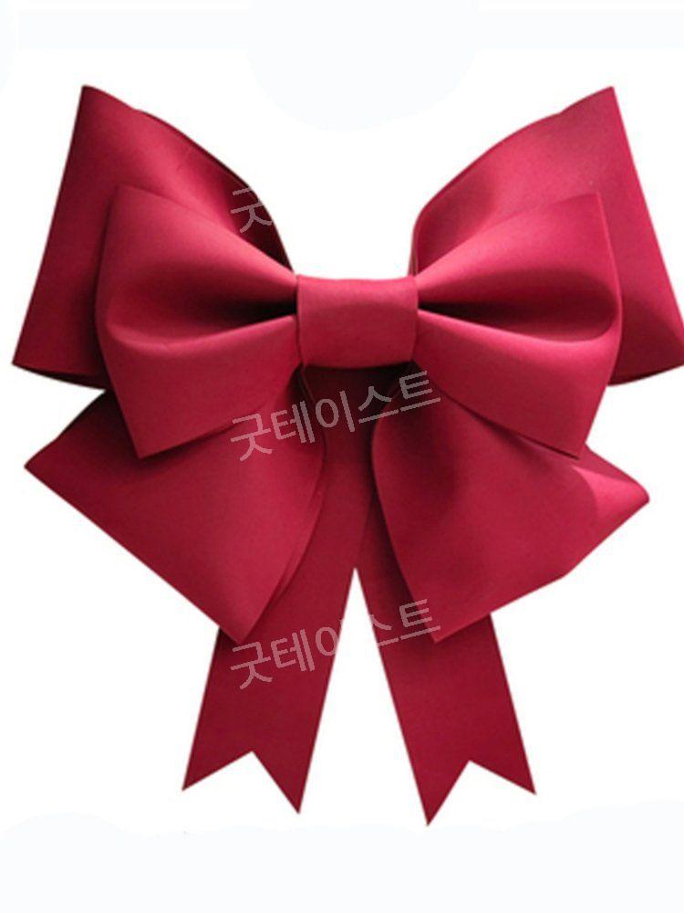 대형리본 대왕리본 크리스마스 도어 매장 꾸미기 장식 스트랩 리본 50x75cm - 상세 이미지 2
