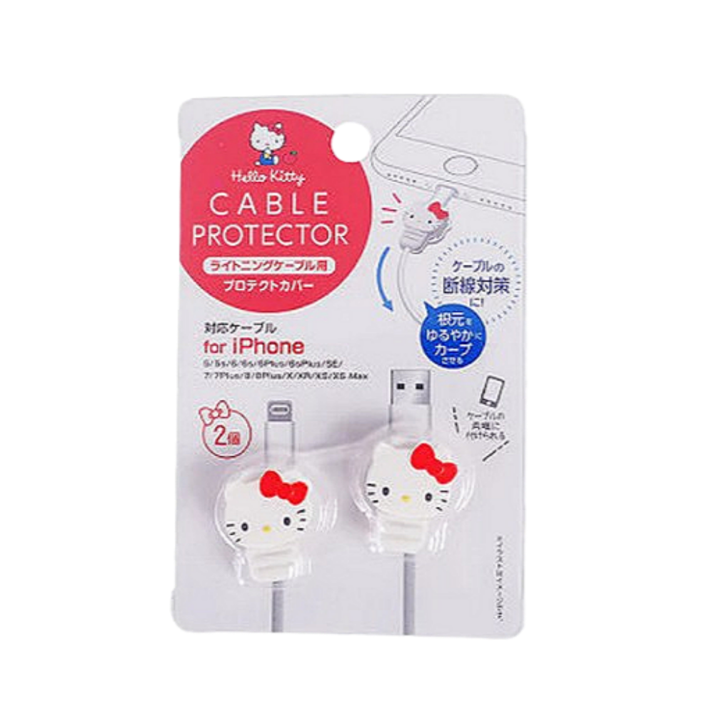 산리오 SANRIO 캐릭터 아이폰 충전기 케이블 보호캡 단선 방지 헬로키티 4573135585644 - 상품 이미지