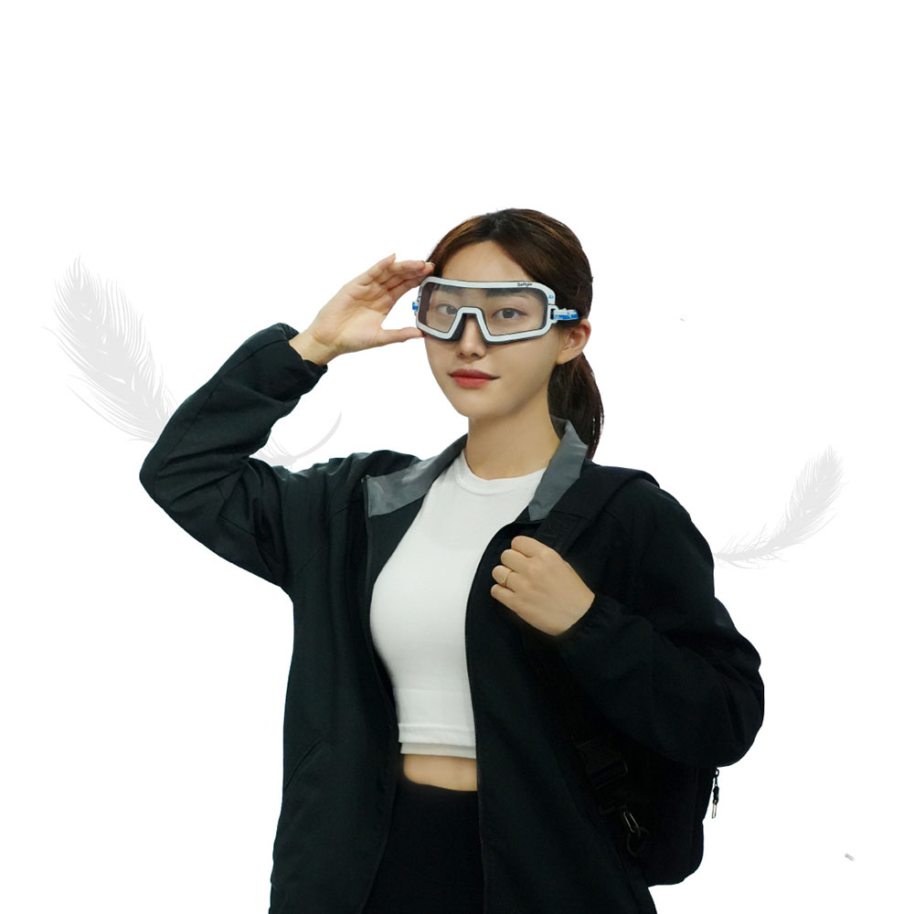 소프트글 에어 안전고글 보안경 안티포그 김서림방지 UV차단 밴드형 스포츠 의료용 산업용 - 상세 이미지 4