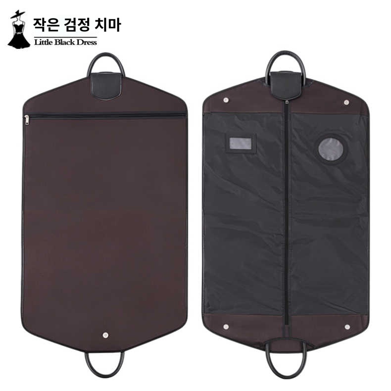 갈색  남자 여자 토트백 의류 슈트가방 - 상품 이미지