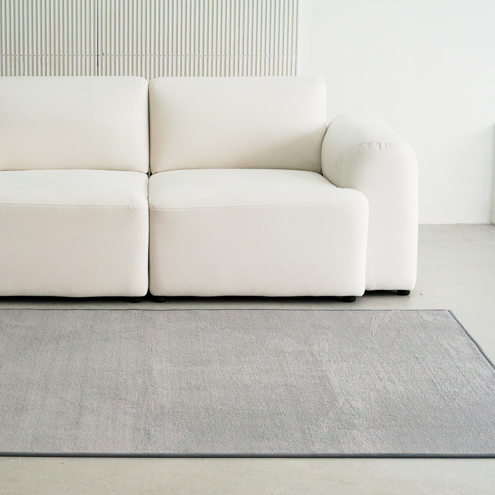 인룸 플레인 소프트 사계절 거실 러그 카페트 그레이 200x250cm